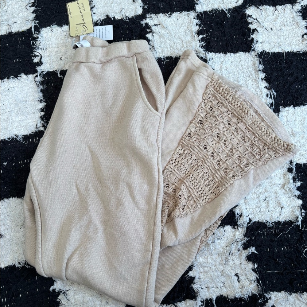 vintage havana crochet flare pants
